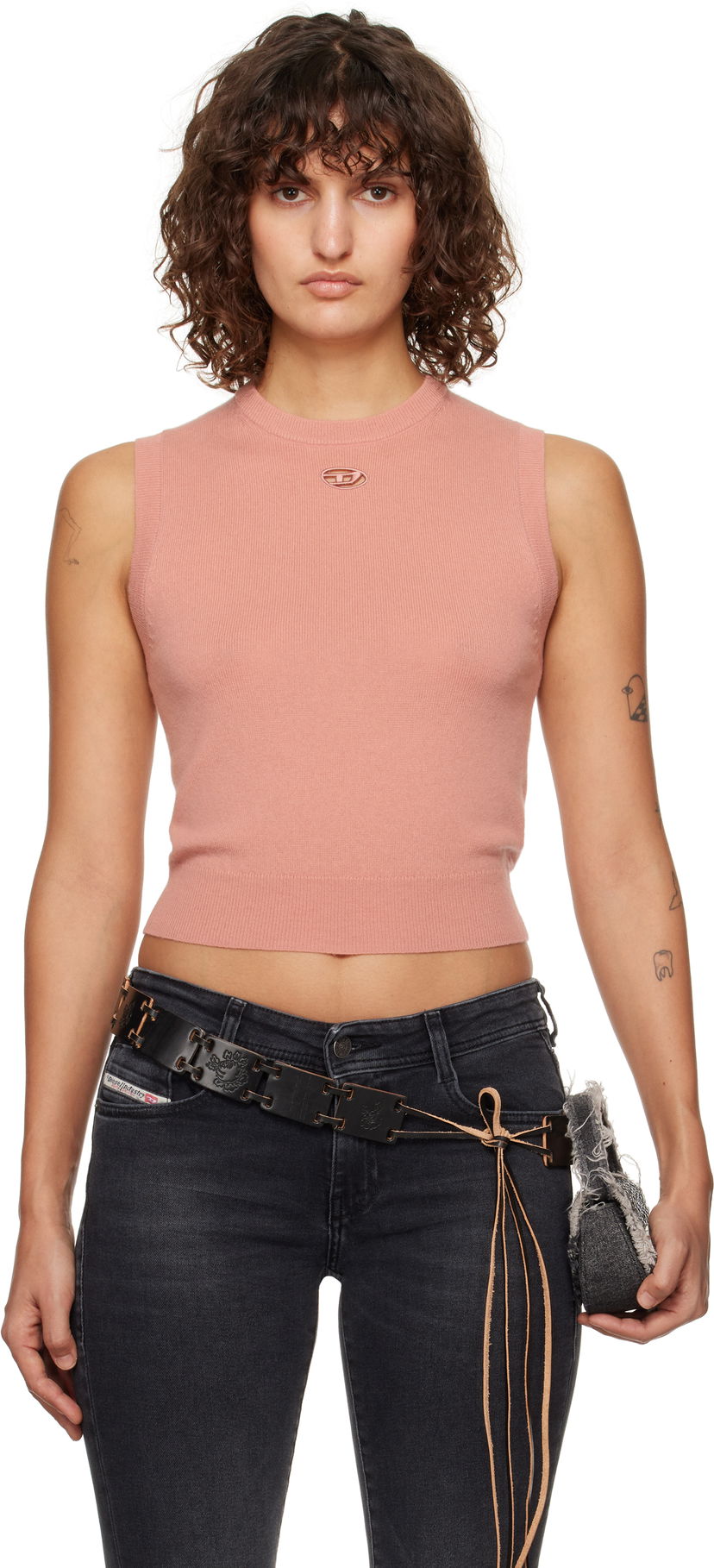 Sweater Diesel Sleeveless Sweater Rosa | A14838 0GEAY