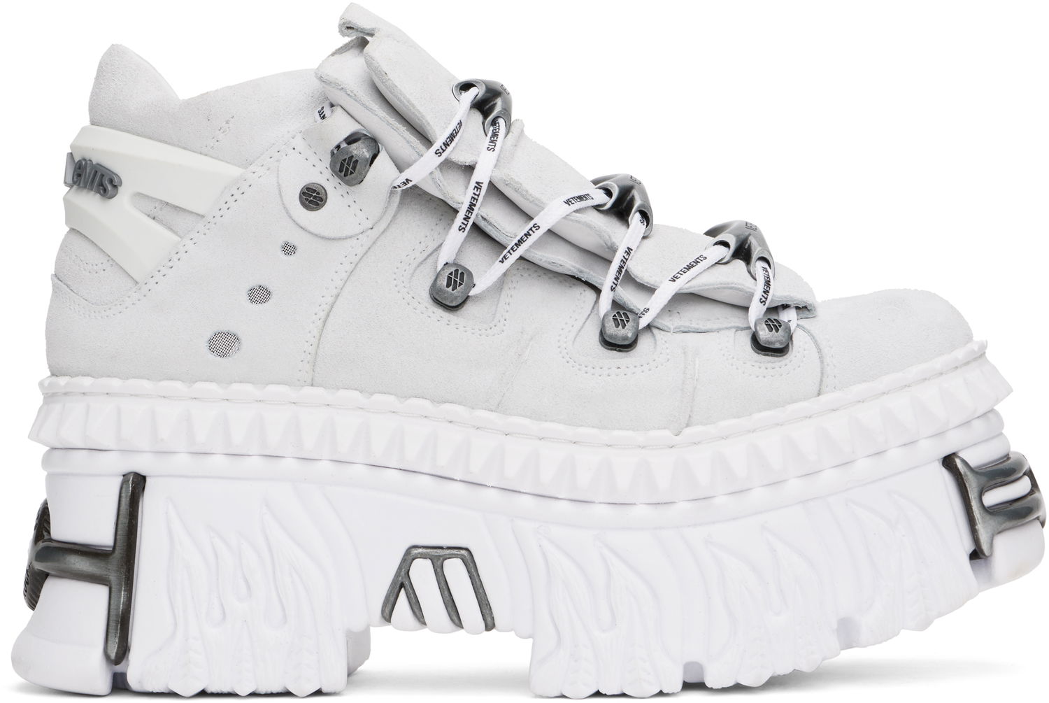 Sneakers och skor VETEMENTS New Rock Edition Fire Platform Vit | UA66SN100W, 0