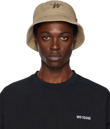 Keps We11done We11done WD One Logo Bucket Hat Beige | WD-AH3-22-404-U-BG, 0