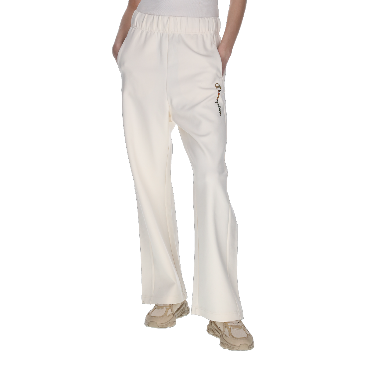Byxor Champion Elasticated Waist Straight Hem Pants Vit | 118251-WW011, 0