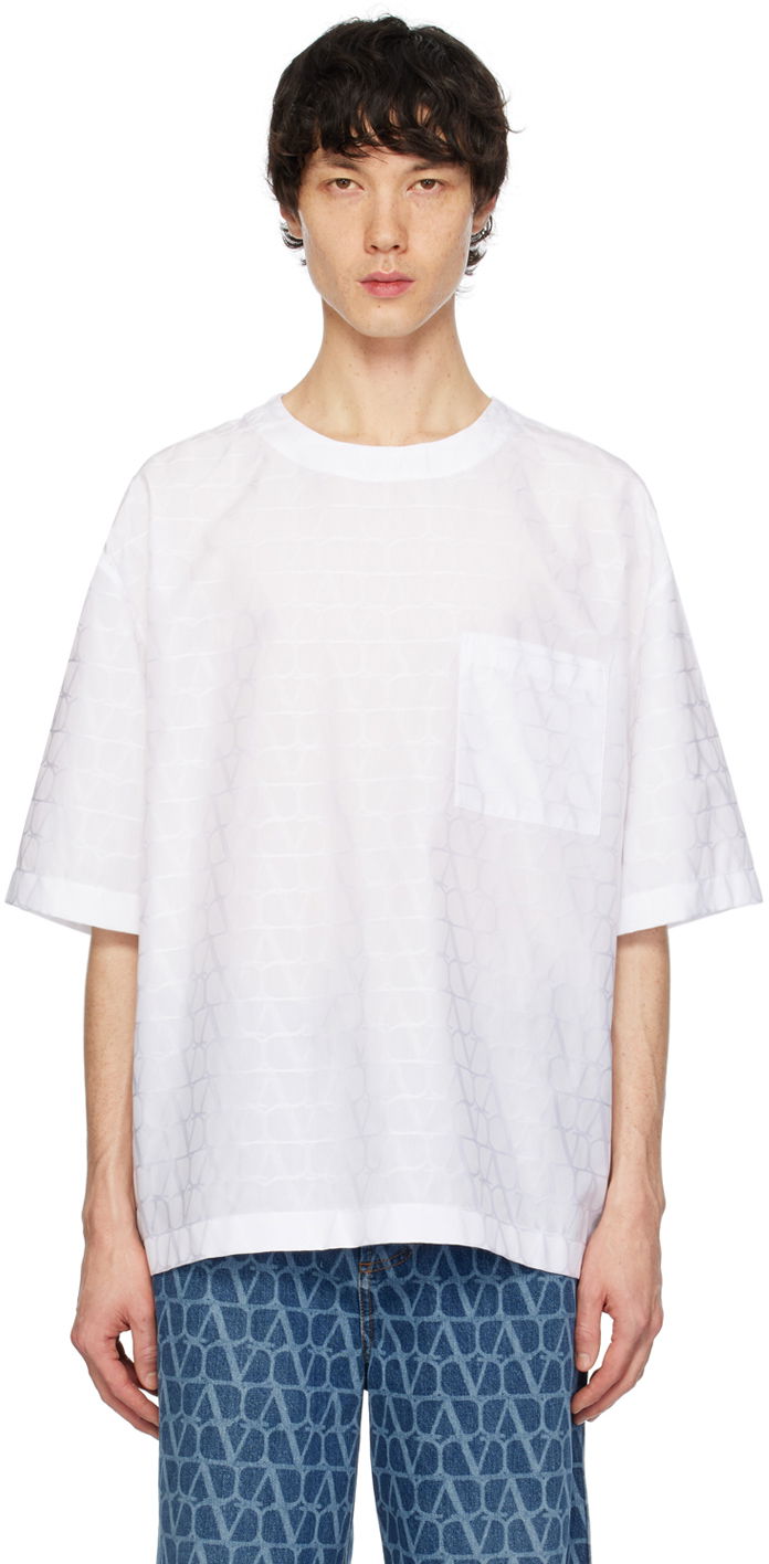 T-shirt Valentino Iconographe T-Shirt Vit | 4V3CJI209VC