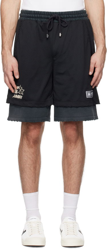 Shorts AMIRI Amiri Mesh Basketball Shorts Svart | AMJYSH1036, 0