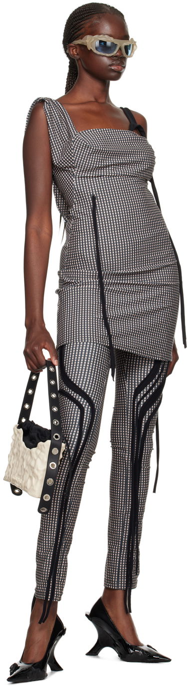 Klä Ottolinger Ottolinger Plaid Mini Dress Svart | 501401, 3