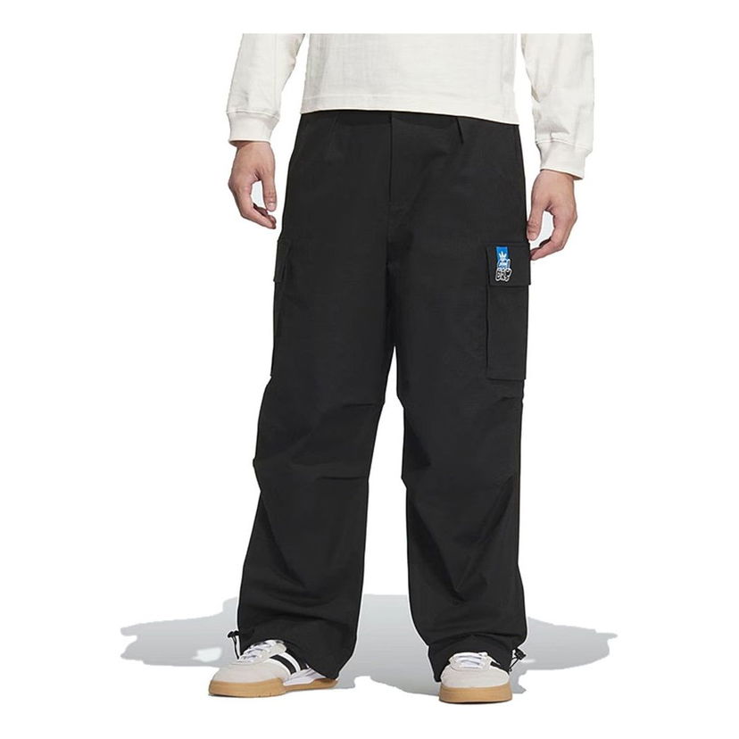 Cargo byxor adidas Originals Trefoil Cargo Pants Svart | KA8012
