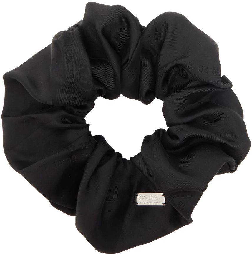 Tillbehör Maison Margiela MM6 Satin Scrunchie Svart | SM6TW0005 P6472, 0