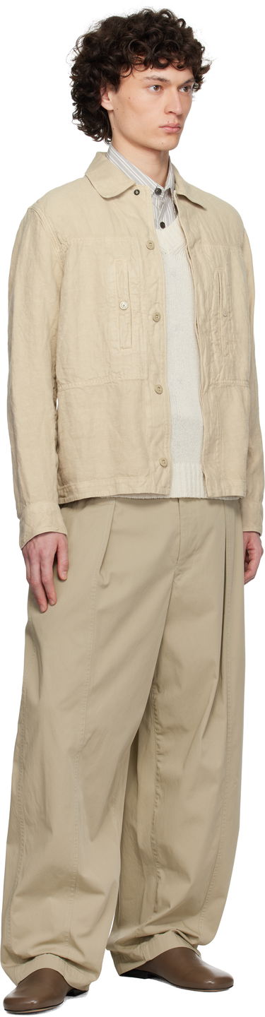 Rockar Stone Island Stone Island Diagonal Linen Overshirt Beige | K1S15 1200010 S00F8, 4