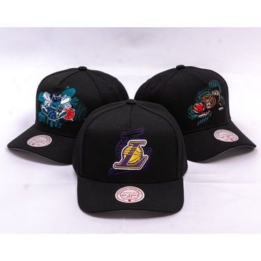 Keps Mitchell & Ness NBA Los Angeles Lakers Tilted Pro Snapback Cap Svart | HP12813-LALBLCK, 4