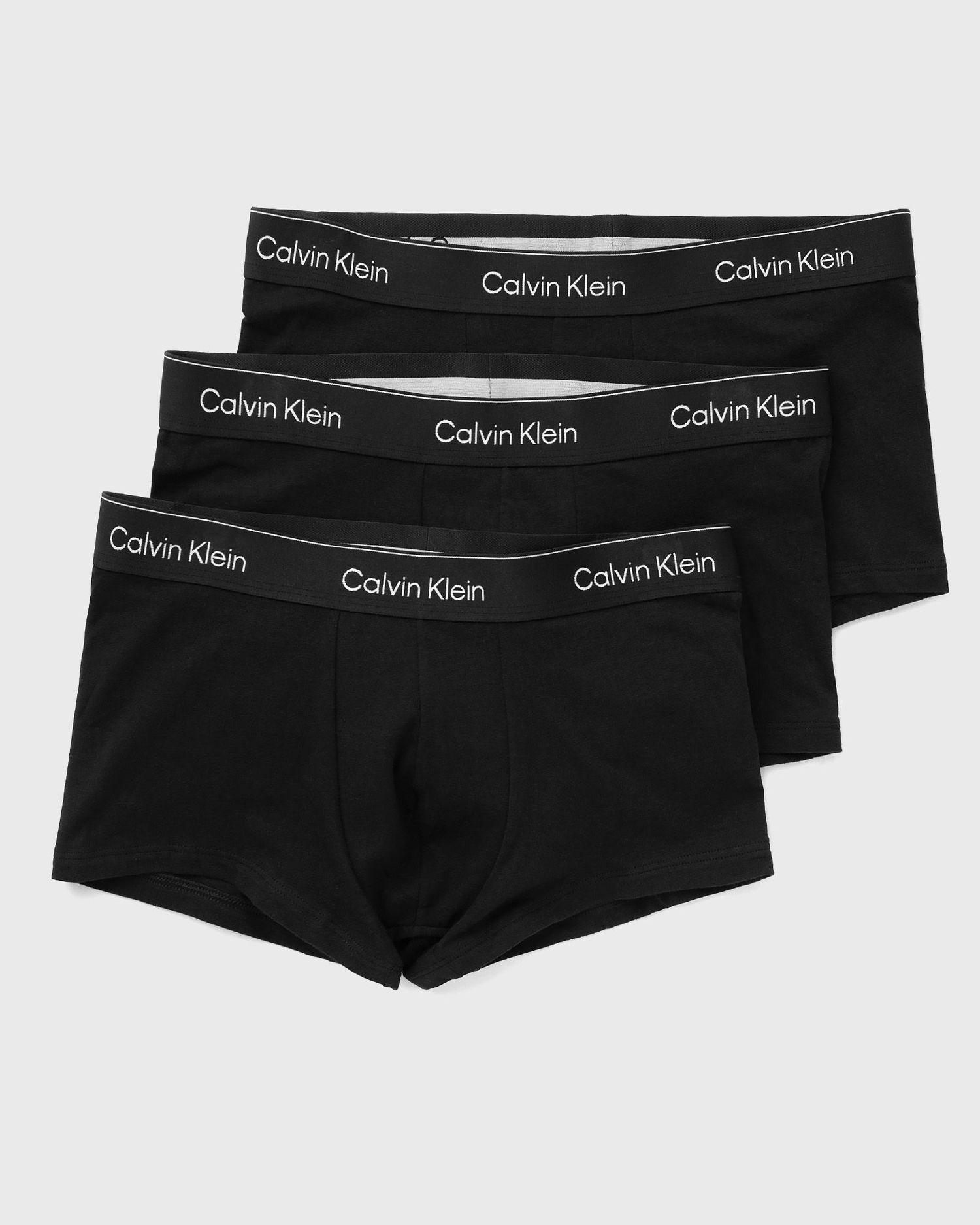 Boxare CALVIN KLEIN LOW RISE TRUNK ICON COTTON STRETCH 3-PACK Svart | LV00NB4389TM6, 0