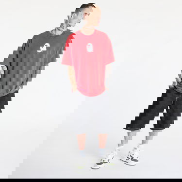 T-shirt BAPE A BATHING APE Pigment Print Ape Head Relaxed Fit T-Shirt Röd | 001CSL301307MRED, 5