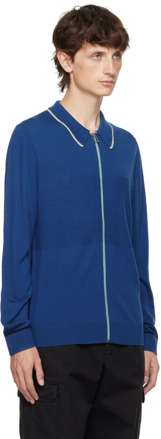 Sweater Paul Smith PS Paul Smith Zip Cardigan Blå | M2R-219Y-L21862, 1