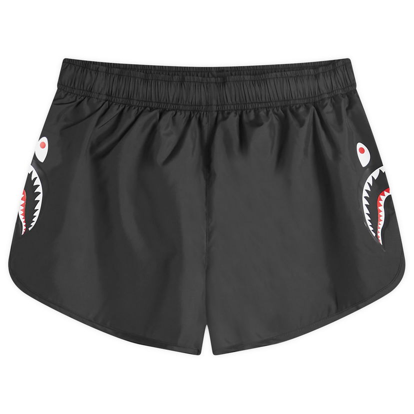 Shorts BAPE A Bathing Ape Women's Shark Running Shorts in Black, Size Large | END. Clothing Svart | 001SPK302002L-BLK