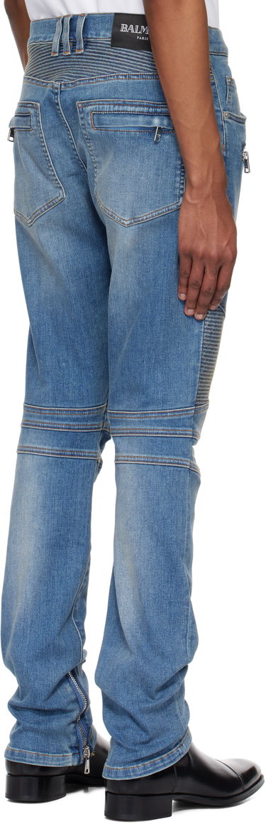 Jeans Balmain Balmain Slim-Fit Biker Jeans Blå | EH1MG115DF44, 2