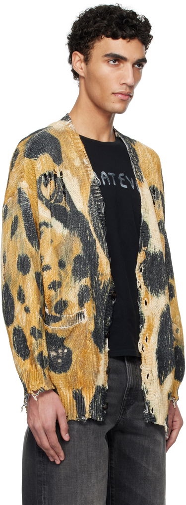 Sweater R13 R13 Printed Oversized Cardigan Gul | R13WY198-Y191B, 1