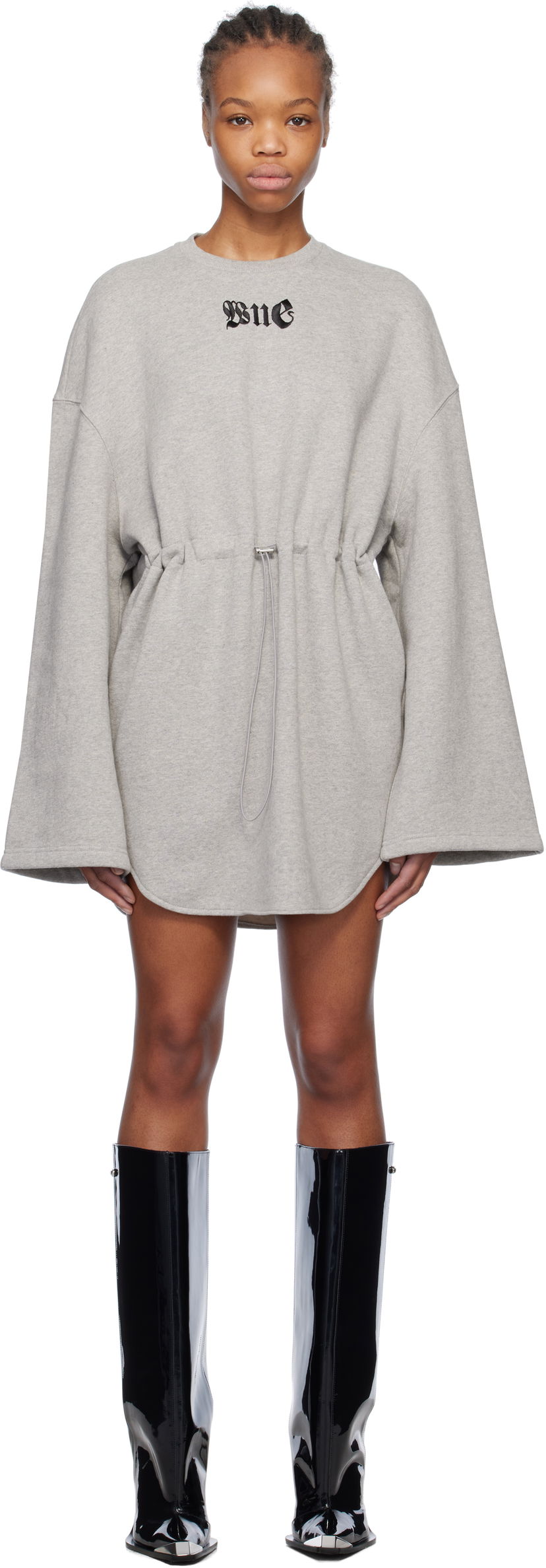 Klä We11done We11done String Mini Dress Grå | WD-TO0-25-891-W-GY