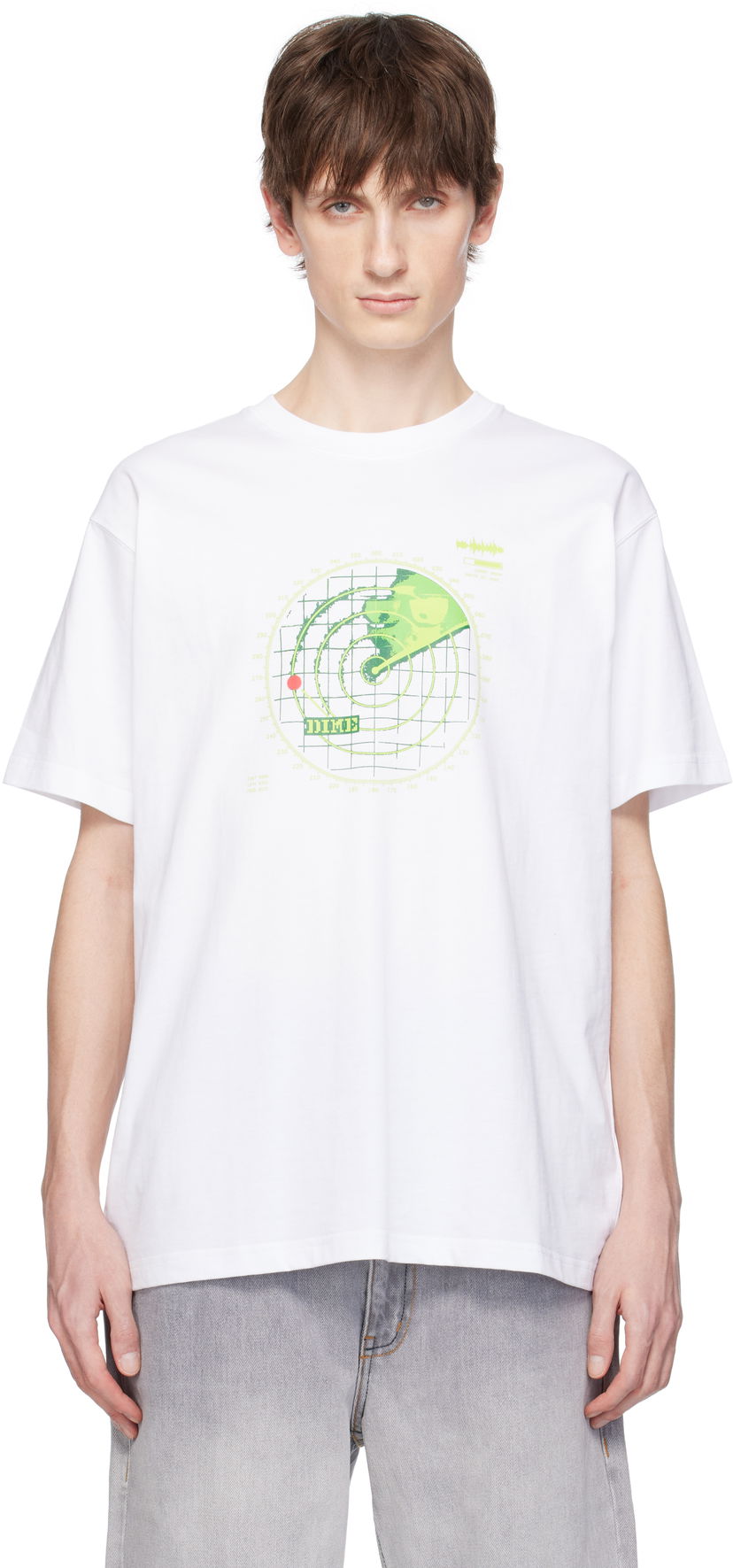 T-shirt Dime Dime Radar Graphic T-Shirt Vit | DIMESP2557WHT