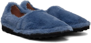 Kläder Marni Marni Faux-Fur Loafers Blå | MOMR006402 P8211, 3