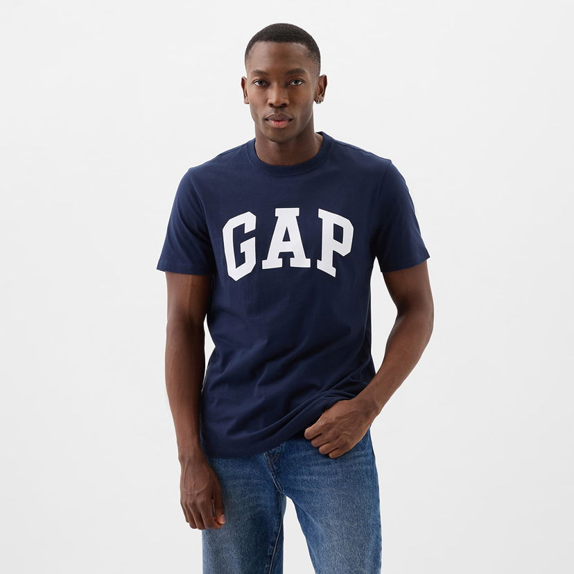 T-shirt GAP Basic Logo Tee Tapestry Navy Mörkblå | 856659-04