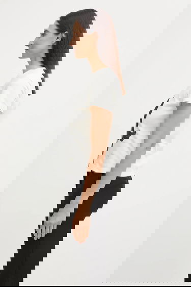 T-shirt Wales Bonner Wales Bonner Selah Cropped T-Shirt Vit | UA25JE11.JE01.100, 1