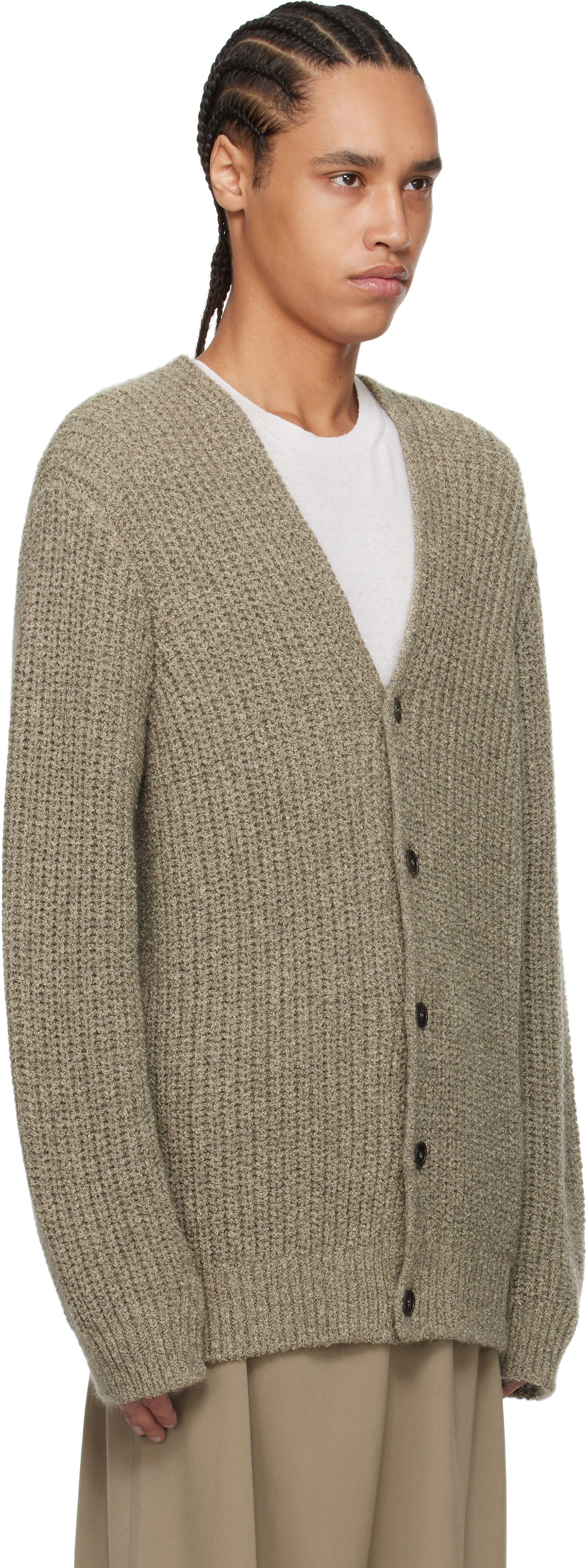 Sweater The Row The Row Gert Knit Cardigan Beige | 871-Y900, 1