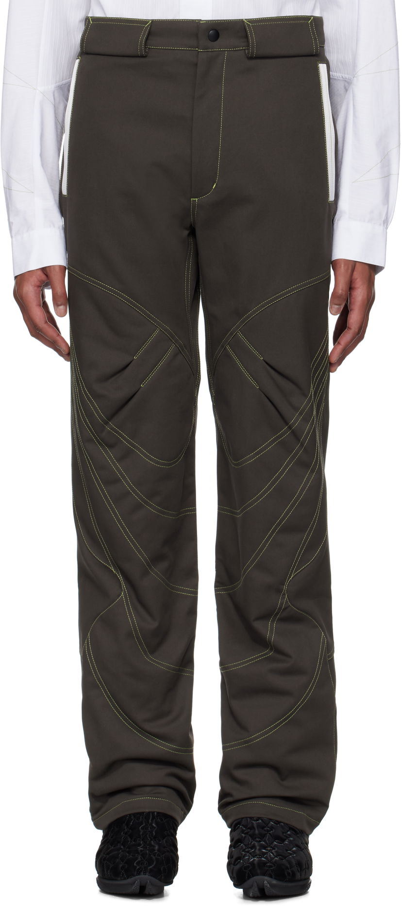 Byxor KIKO KOSTADINOV Kiko Kostadinov Solix Zip Trousers Grön | KKSS25T03-11