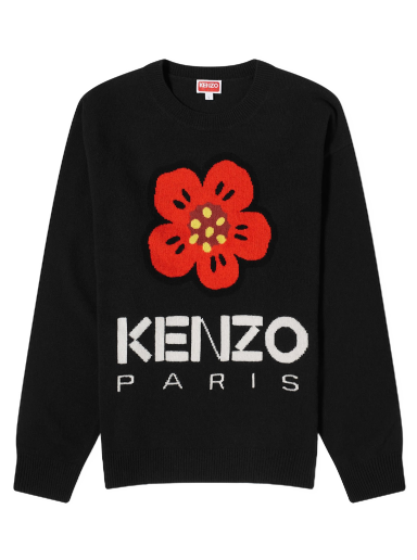 Sweater KENZO Boke Flower Crewneck Svart | FD65PU4273LD-99J