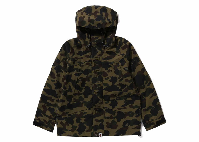 Jacka BAPE BAPE 1st Camo Snowboard Jacket Green Grön | 1J80-140-009