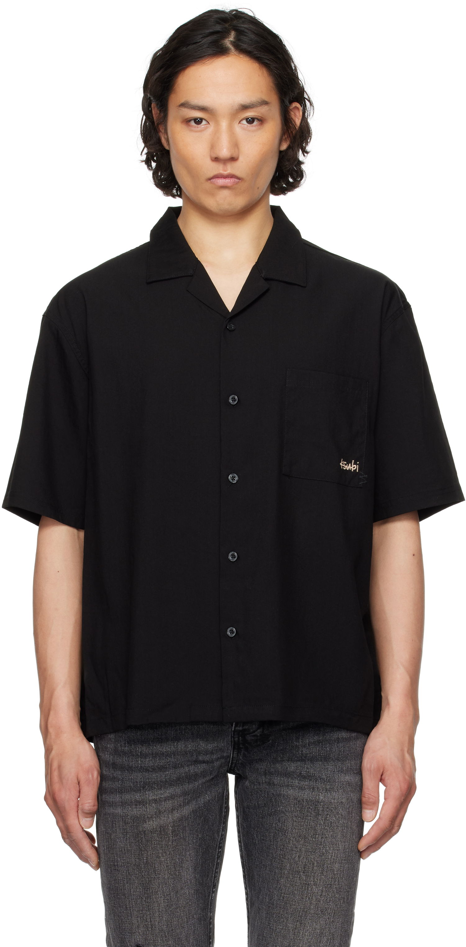 Skjorta Ksubi Ksubi 1999 Diner Short Sleeve Shirt Svart | MSP25SH015, 0