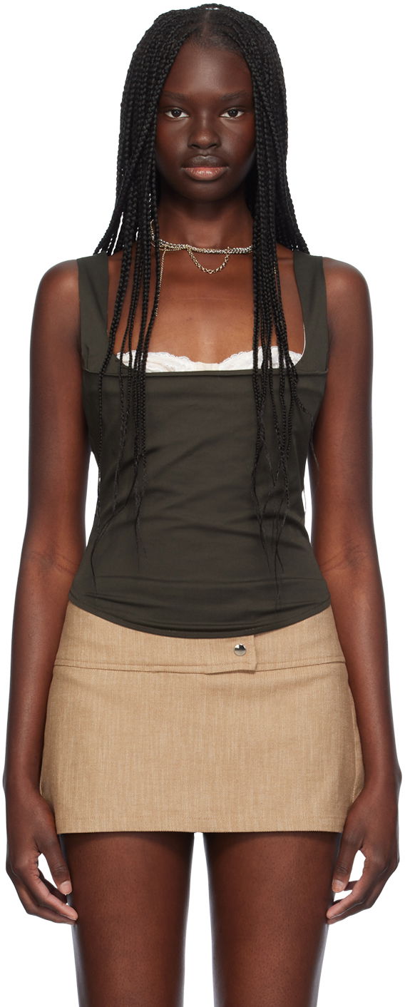 Linne Miaou Miaou Bobby Corset Top Grön | 7080SPSCED