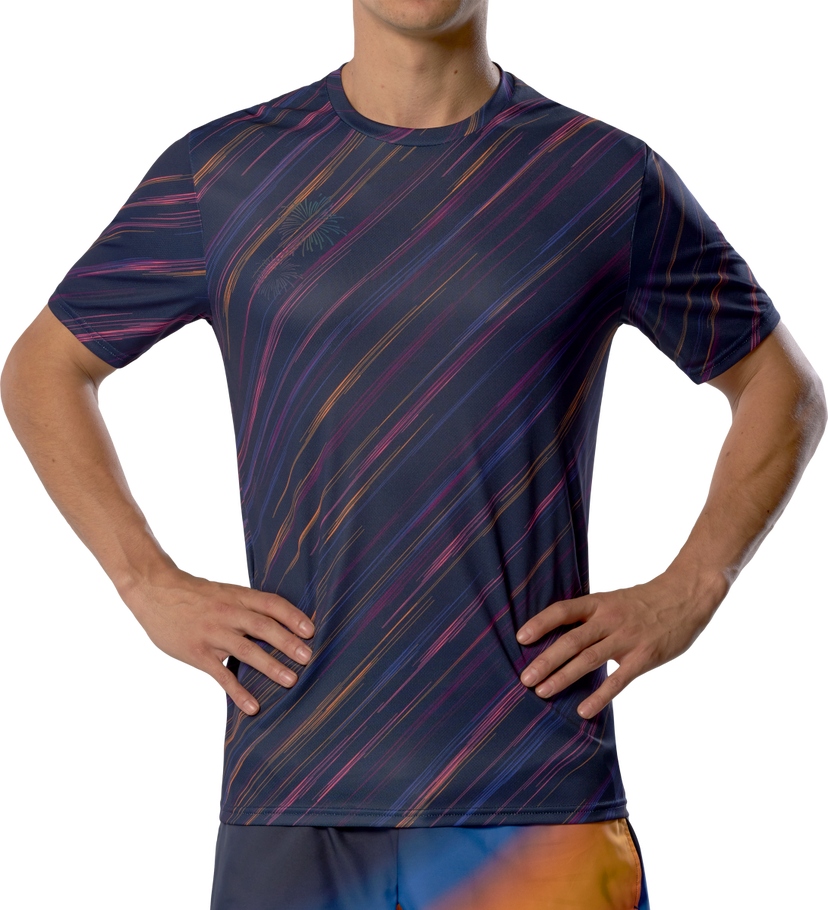 T-shirt Mizuno Mizuno Hanabi T-Shirt Mörkblå | j2gac550-98