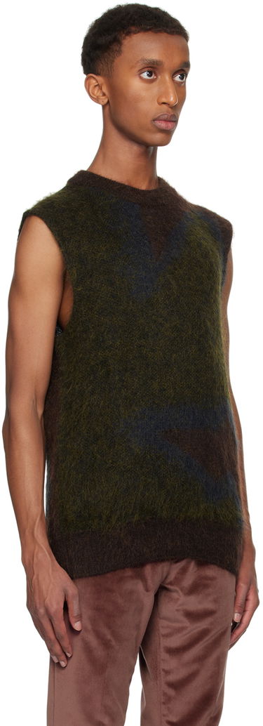Sweater Paul Smith Paul Smith Photogram Leaves Sleeveless Sweater Brun | M1R-928Y-N02512-73, 1
