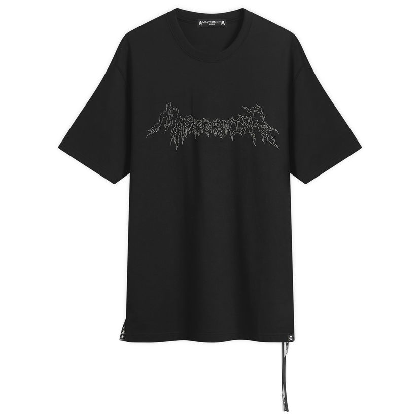 T-shirt Mastermind WORLD MASTERMIND WORLD Embroidered Logo Short Sleeve T-Shirt Svart | MW25S15-TS069-011