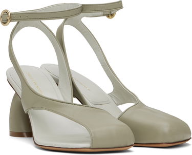 Tillbehör Dries Van Noten Dries Van Noten Asymmetrical Heeled Sandals Grön | WS251-1304-112, 3