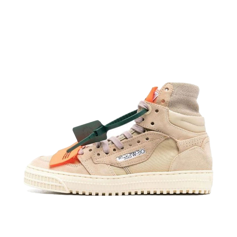 Sneakers och skor Off-White 3.0 Off Court High-Top Beige Nude Suede W Beige | OWIA112S23LEA0021717