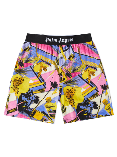 Badkläder Palm Angels Miami Mix Swim Short Flerfärgad | PMCB044S23FAB0028484