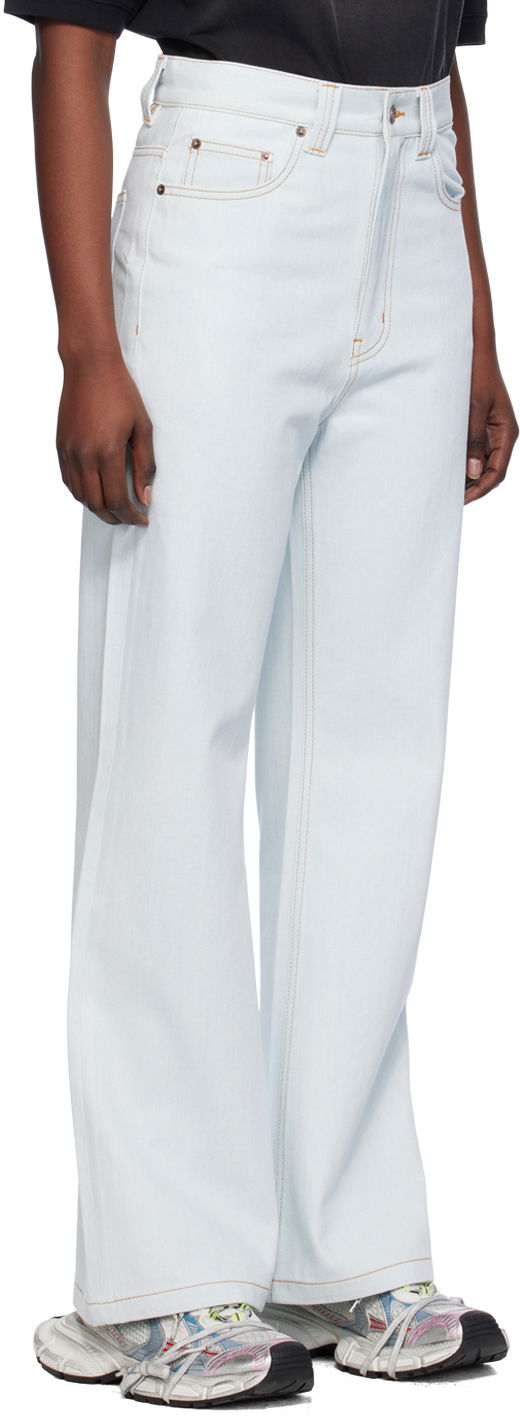 Jeans We11done Straight Leg Jeans Blå | WD-DP0-24-336-W-IC, 1