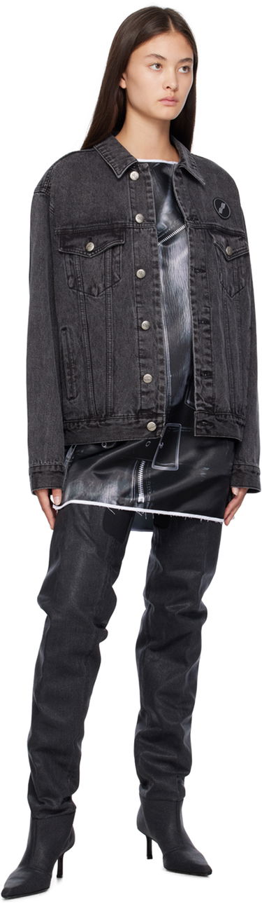 Jacka We11done We11done Faded Denim Jacket Svart | WD-DJ4-20-017-U-WB, 3