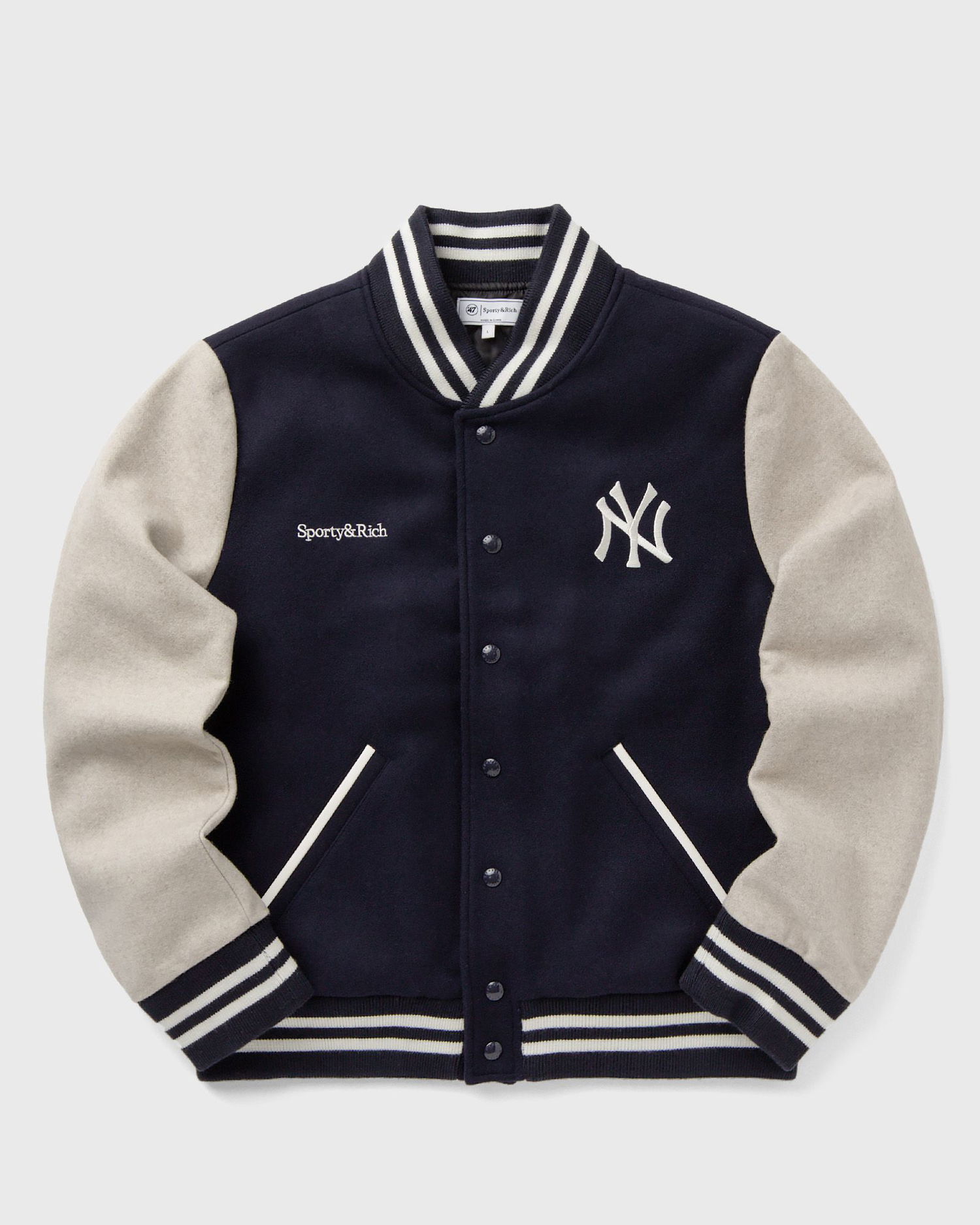 Bomberjacka Sporty & Rich Sporty & Rich Champions Wool Varsity Jacket Mörkblå | OW007623633BL111, 1
