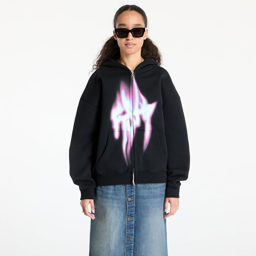Sweatshirt Footshop FTSHP Walking Art II Zip Hoodie Svart | FTSHP_411