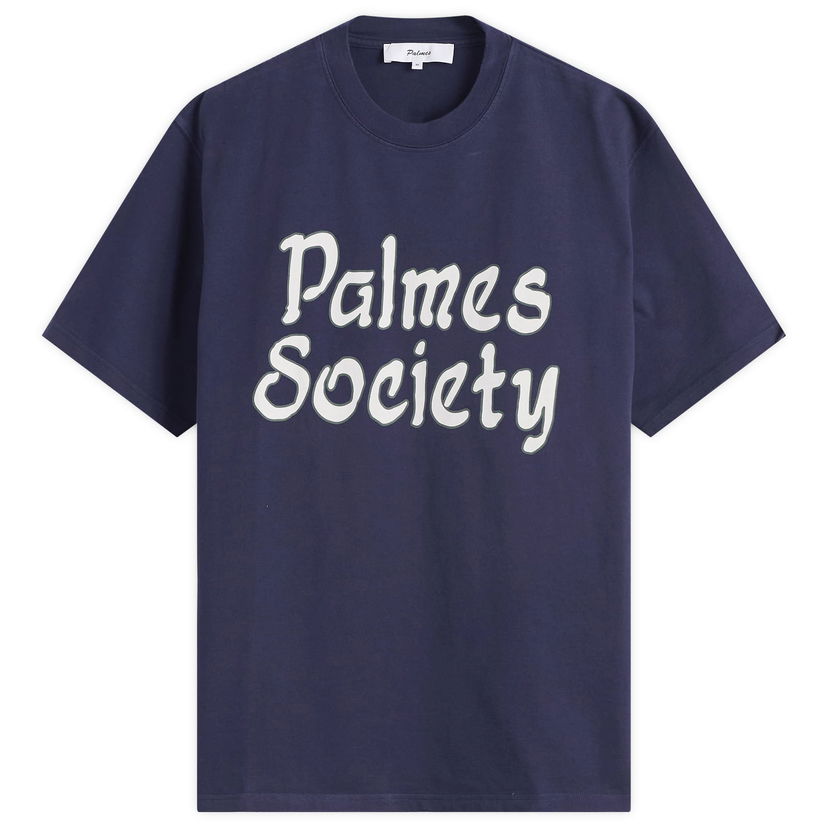 T-shirt Palmes Palmes Society T-Shirt, Size Small Mörkblå | P10-0040-660