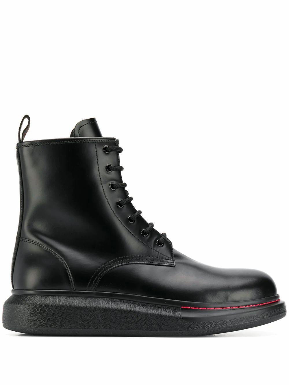 Sneakers och skor Alexander McQueen Alexander McQueen Leather Ankle Boots Svart | 586191WHX511000, 0