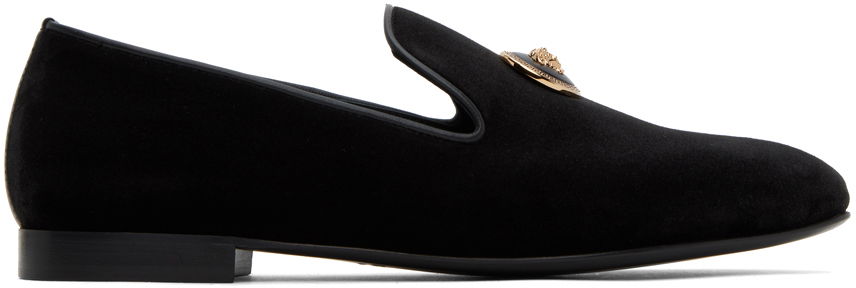 Sneakers och skor Versace Black Medusa Slippers Svart | 1012629_1A09123, 0