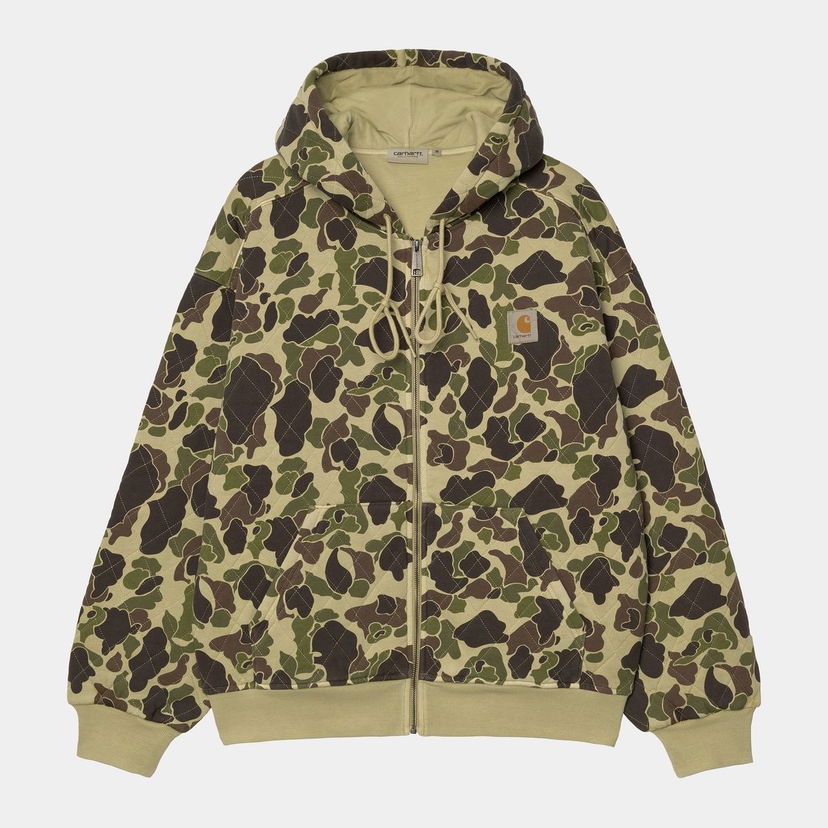 Sweatshirt Carhartt WIP Hooded Vista Quilted Sweat Jacket Camo Duck Flerfärgad | I035665_2