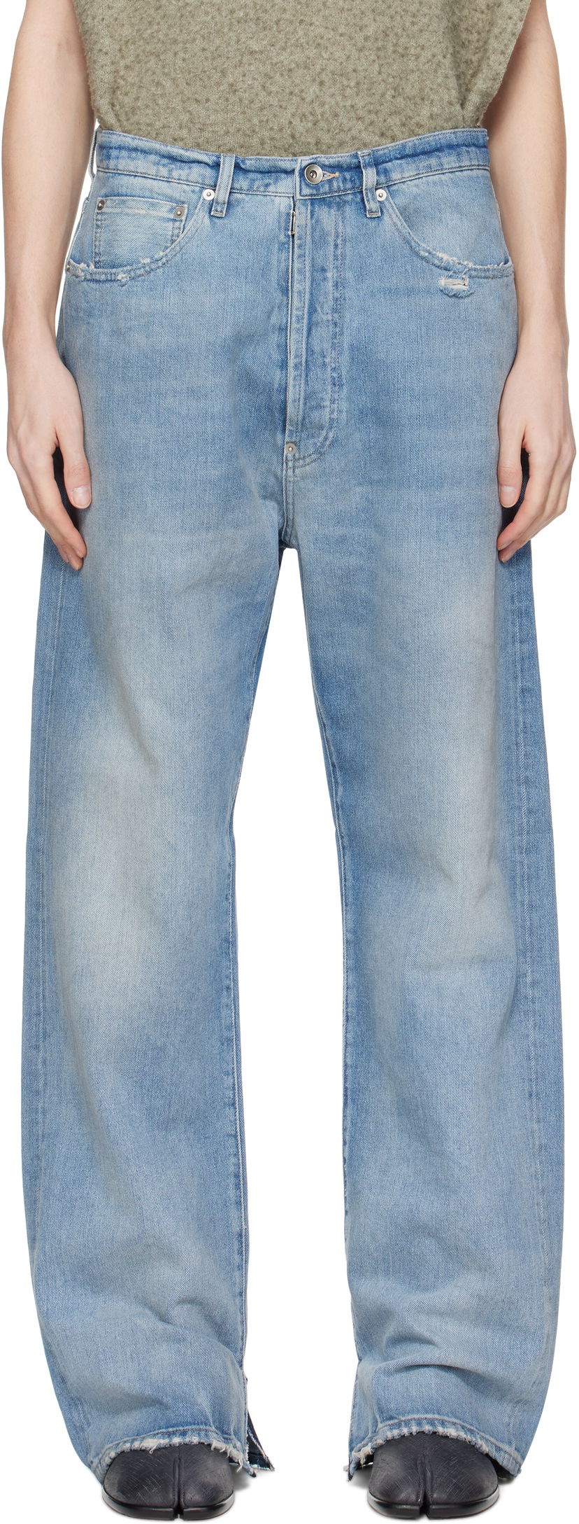 Jeans Maison Margiela Maison Margiela Buckle Jeans Blå | S50LA0238 S30383