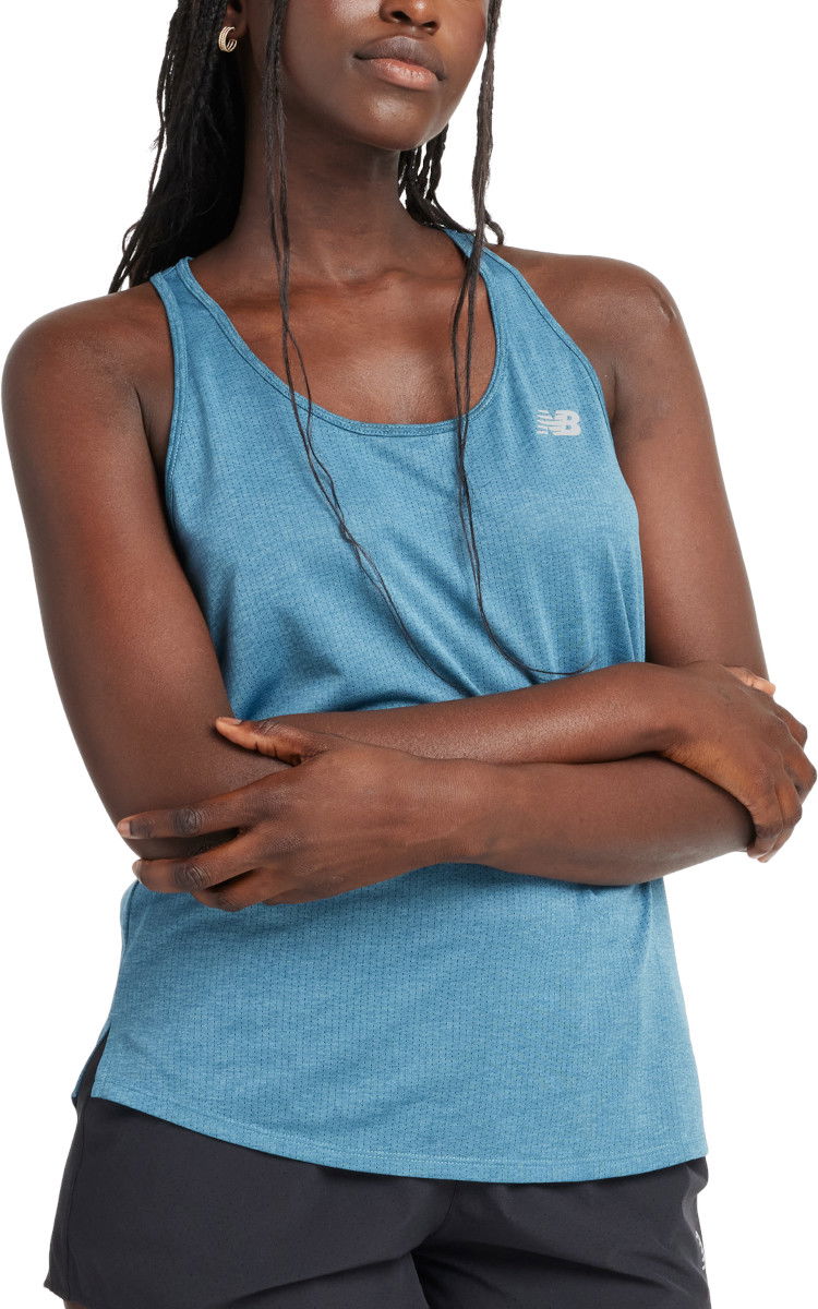 Linne New Balance Athletics Tank Blå | wt41250-tum
