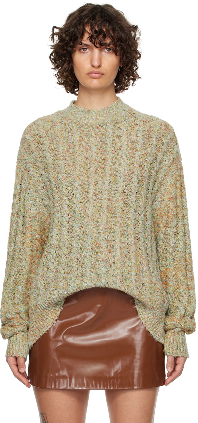 Sweater Acne Studios Dropped Shoulder Sweater Grön | B60254-, 0