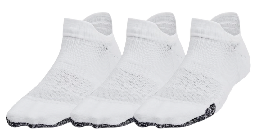 Strumpor Under Armour Breathe 3-Pack No-Show Tab Training Socks Vit | 1387052-100