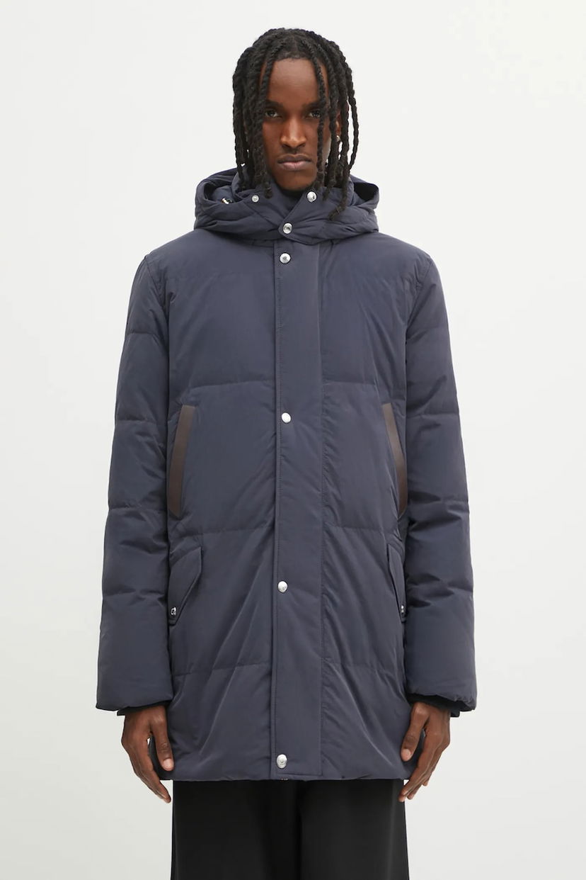 Pufferjacka Paul Smith Paul Smith Hooded Winter Padded Jacket Mörkblå | M1R.652Z.T02806