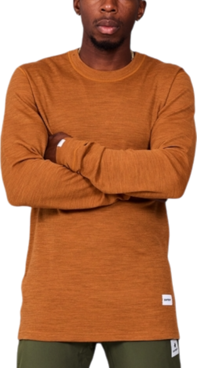 T-shirt Saysky Saysky Blaze Merino 195 Long Sleeve T-Shirt Brun | mmrls41c4005