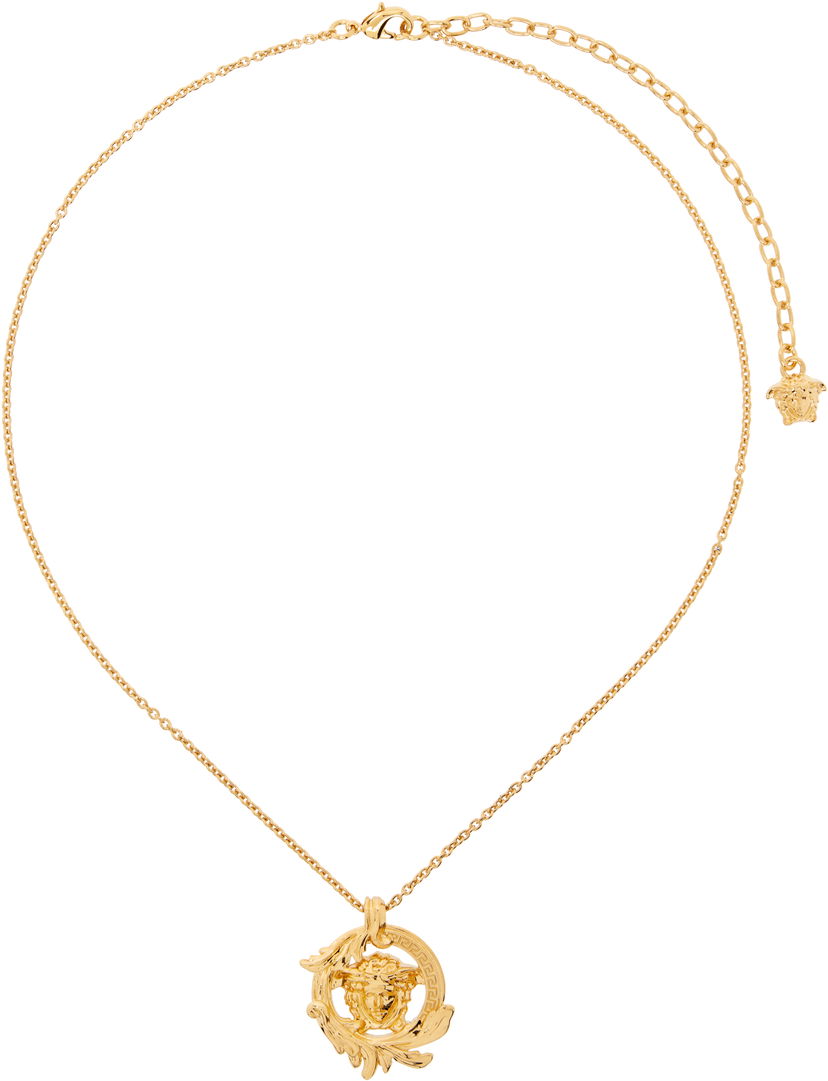 Halsband Versace Versace Medusa Barocco Pendant Necklace Metallisk | 1019929_1A00620_3J000
