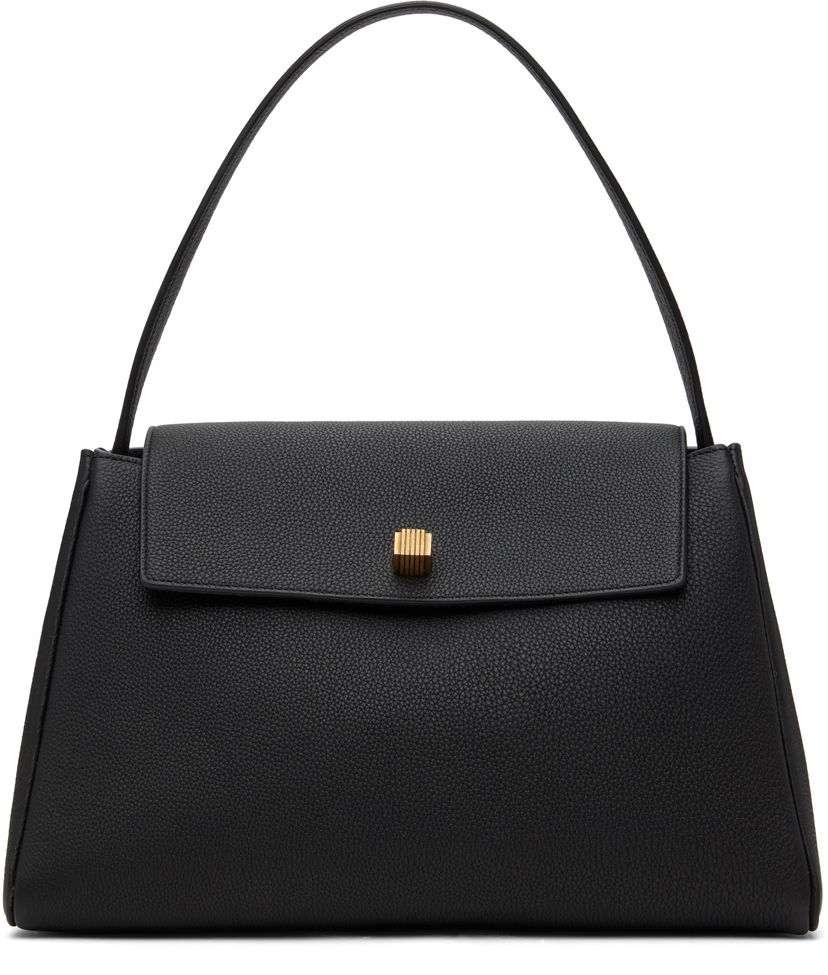 Handväska Khaite KHAITE Audrey Leather Top Handle Bag Svart | H2044-914